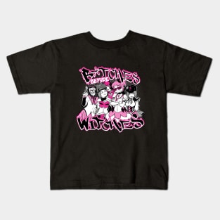 Bitches Before Witches Kids T-Shirt